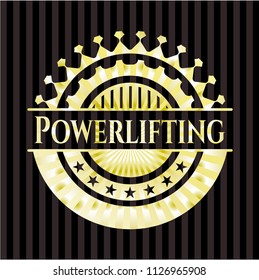 Powerlifting gold emblem