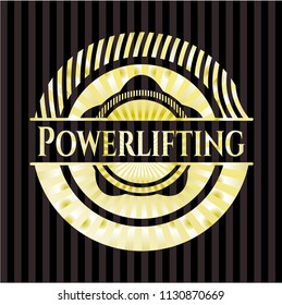 Powerlifting gold emblem