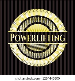 Powerlifting gold emblem