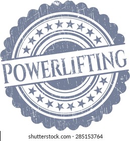 Powerlifting grunge seal