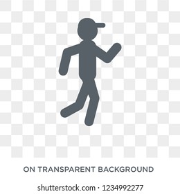 powerlifting icon. Trendy flat vector powerlifting icon on transparent background from sport collection. 