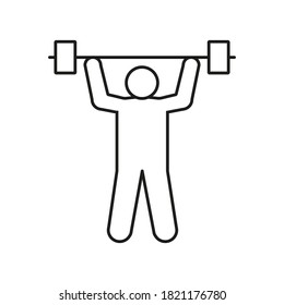 powerlifting icon. Trendy powerlifting logo concept on white background from Sport collection.