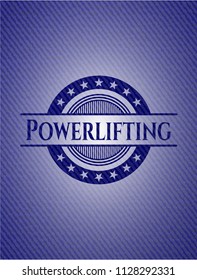 Powerlifting with jean texture