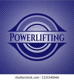Powerlifting with jean texture