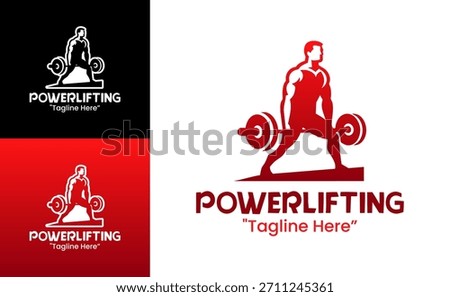 Powerlifting Logo Bold Competitive Strength Badge