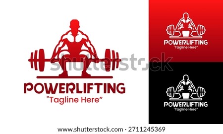 Powerlifting Logo Modern Strength Training Emblem
