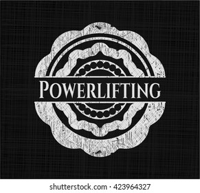 Powerlifting on blackboard