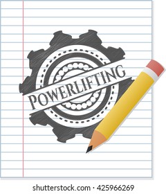 Powerlifting pencil effect