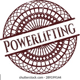 Powerlifting rubber stamp
