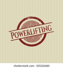 Powerlifting rubber stamp