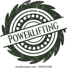Powerlifting rubber stamp