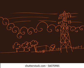 Powerline Landscape
