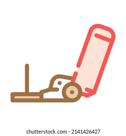 powerline sled color icon vector. powerline sled sign. isolated symbol illustration