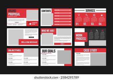 PowerPoint business presentation template. Abstract white, yellow, slides. Brochure cover design, cover design, proposal, pitch deck, google slides