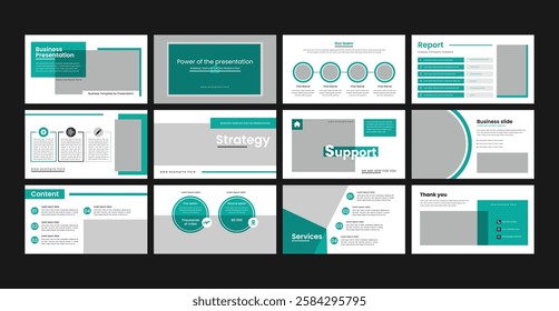 PowerPoint business presentation template. Abstract white, yellow, slides. Brochure cover design, cover design, proposal, pitch deck, google slides