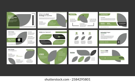 PowerPoint business presentation template. Abstract white, yellow, slides. Brochure cover design, cover design, proposal, pitch deck, google slides