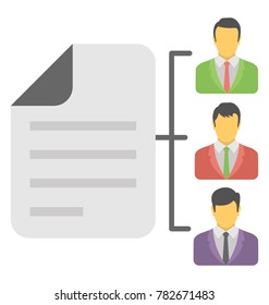 
Powerpoint Hierarchy Vector Icon
