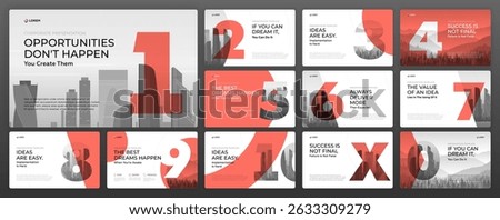 Powerpoint presentation template. Keynote presentation background, brochure cover design, pitch deck, proposal, agenda, annual report, company profile, brand guidelines, google slides, social media.