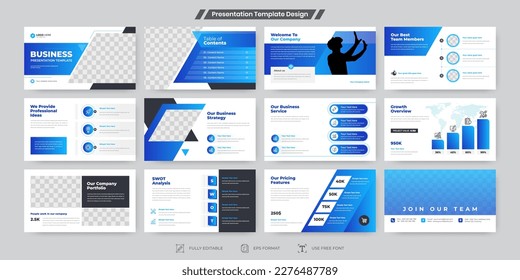 Powerpoint slides business presentation template design