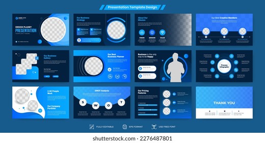 Powerpoint slides business presentation template design