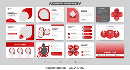 Powerpoint slides business presentation template design