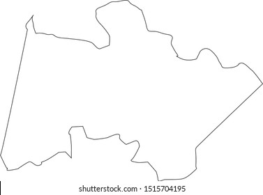 powhatan county map in state of Virginia