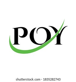 poy letter creative logo design.