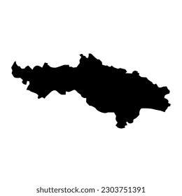 Pozega Slavonia сounty map, subdivisions of Croatia. Vector illustration.