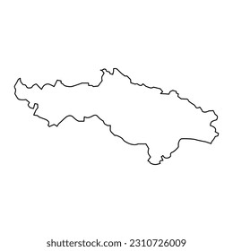 Pozega Slavonia сounty map, subdivisions of Croatia. Vector illustration.