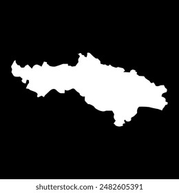 Pozega Slavonia сounty map, subdivisions of Croatia. Vector illustration.