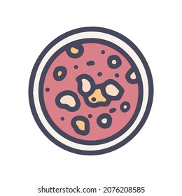 pozole color vector doodle simple icon design