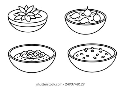 Pozole Hand Drawing Line Art
