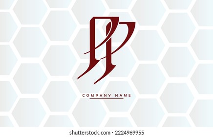 PP Abstract Letters Logo Monogram
