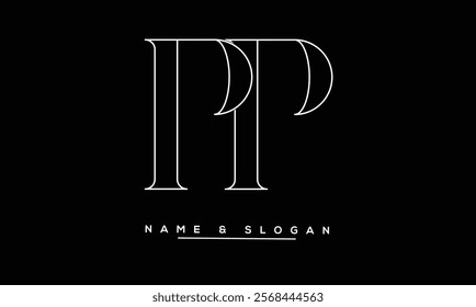 PP Abstract Letters Logo Monogram
