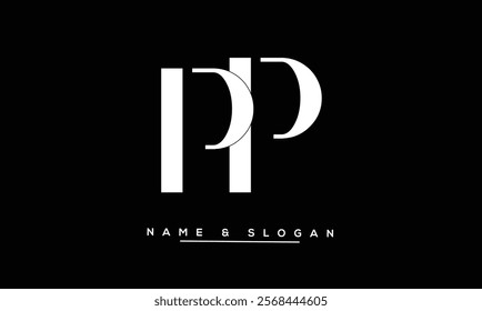 PP Abstract Letters Logo Monogram