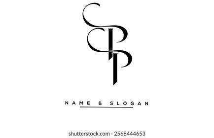 PP Abstract Letters Logo Monogram