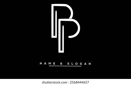 PP Abstract Letters Logo Monogram