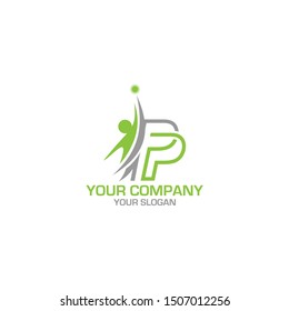 PP Career Logo Design Vector