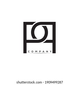 PP creative letter logo vector