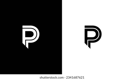 PP initials monogram letter logo