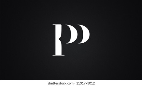 Pp Letter Logo Design Template Vector Stock Vector (Royalty Free ...