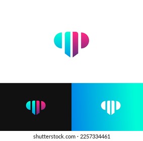 PP letter logo design template elements. P Modern abstract digital alphabet letter logo. Vector illustration.
