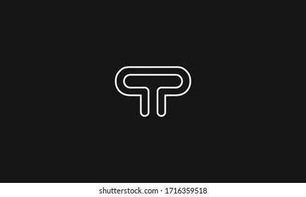 Logo de la carta PP o PP. Único atractivo creativo y moderno logotipo inicial de la carta PP P P P inicial