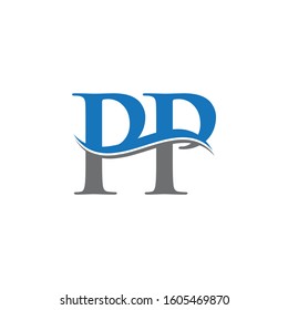 PP Letter Type Logo Design Vector Template. Abstract Letter PP Logo Design