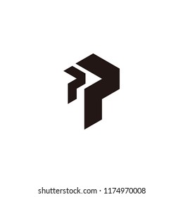 pp letter vector logo