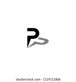 pp letter vector logo. p letter vector logo