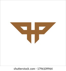 PP logo design vector sign