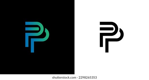 PP Logo, PP Monogram, Initial PP Logo, Letter PP Logo, Icon, Vector