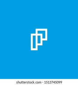 PP Logo monogram modern design template 