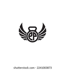 PP simple fitness gym concept in high quality professional design that will print well across any print media